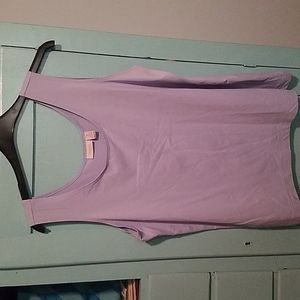 Chico's size 3 tank top nylon spandex machine wash cold light baby blue